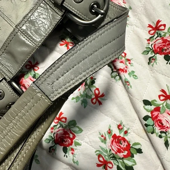 Coach Gray and Silver Signature Tote - Picture 7 of 10